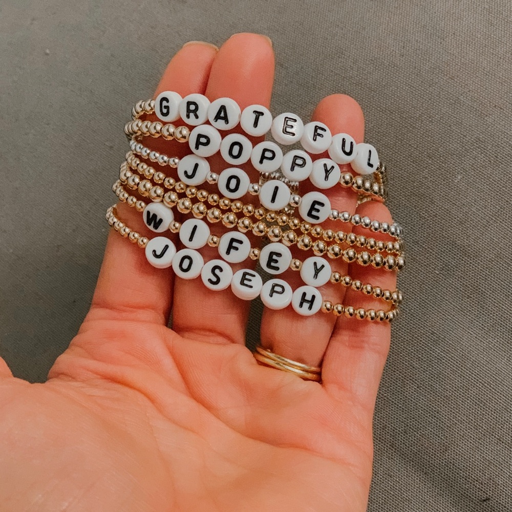 3MM 14K Gold Filled Personalized Bracelet